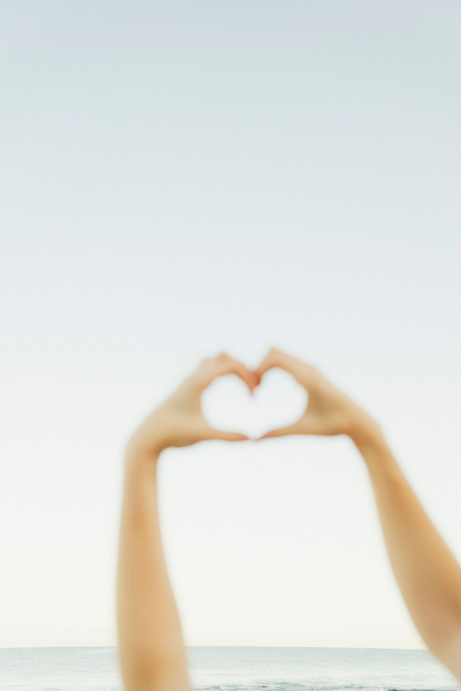 Love heart hands