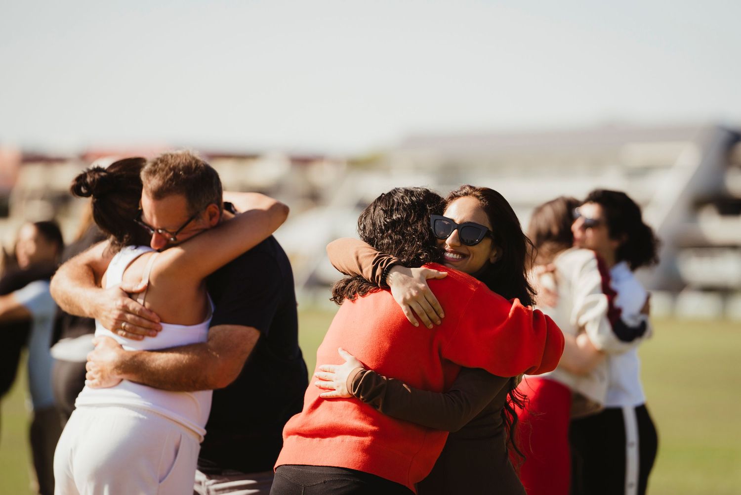 Asana Breathwork Community Session 2025 - People hugging