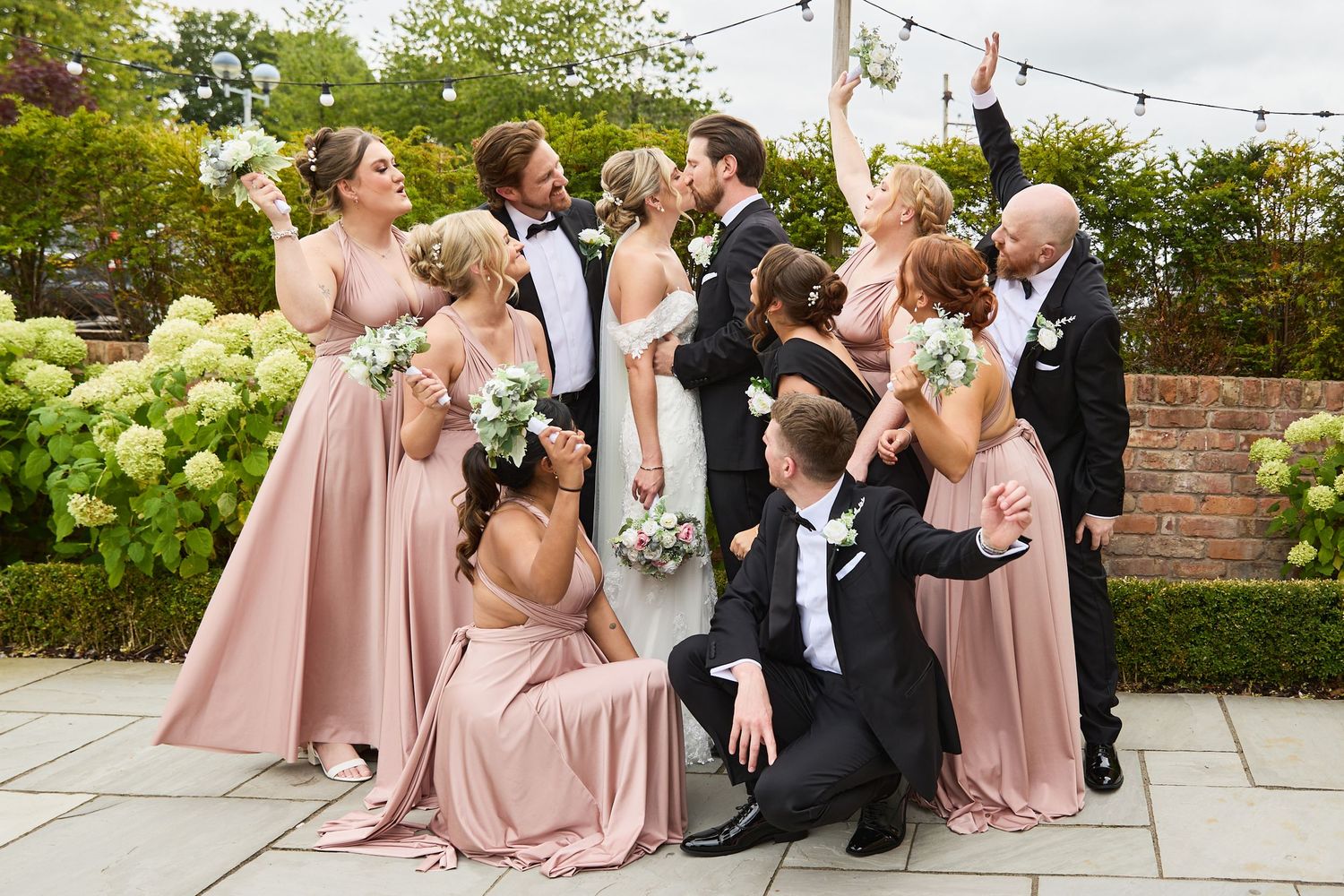 wedding party group