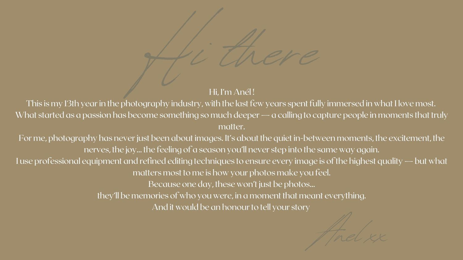 A handwritten letter or note with text appears on a beige or tan colored background.