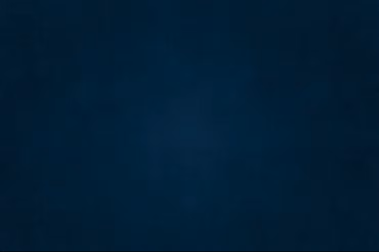 A series of six dark blue squares arranged horizontally in a row against a black background.