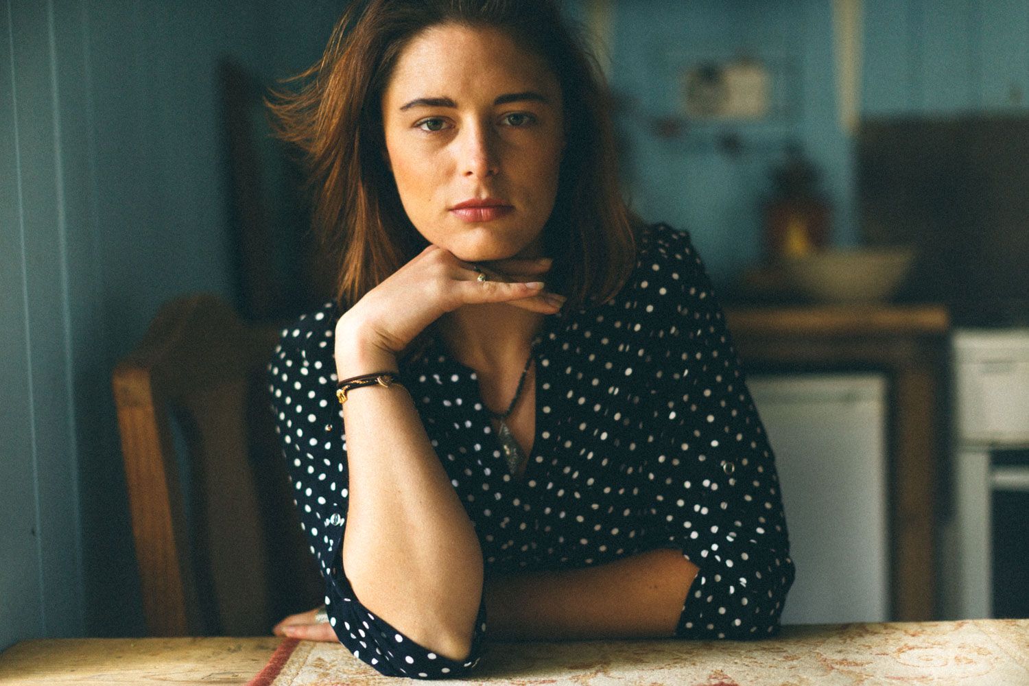 Beauty portrait of a woman gazing into the camera, photographed by subversePhoto in Cork.
