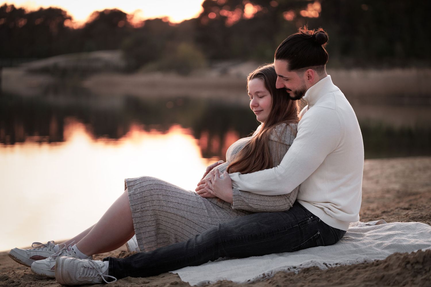 Loveshoot bergen op zoom aan het water