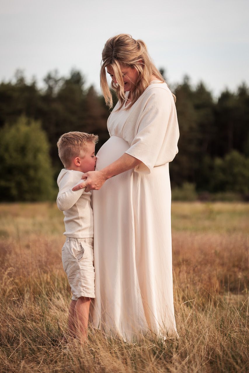 Fotoshoot zonder poseren heide bergen op zoom