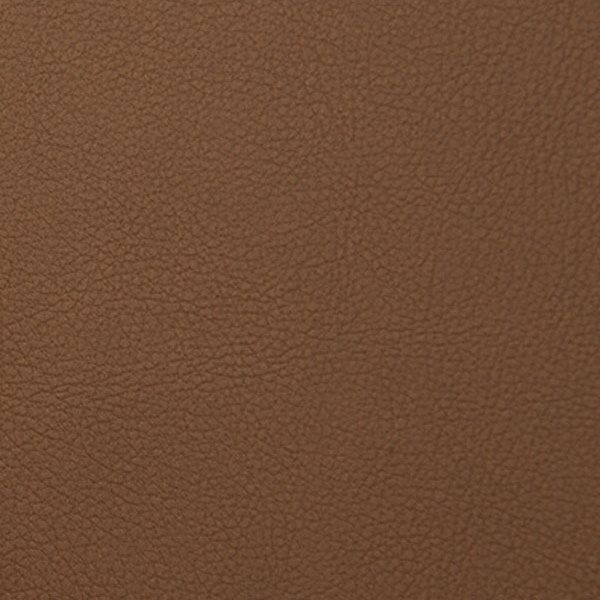 Close-up texture of brown leather material showing natural grain and surface details.