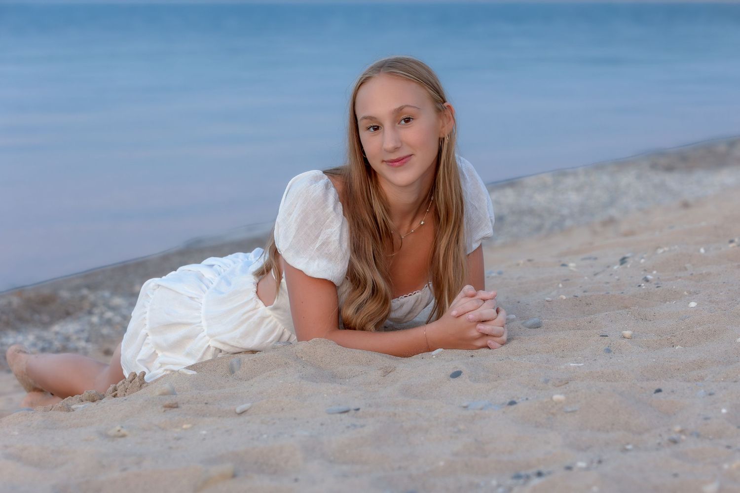 Senior photo shoot - Lake Michigan, Trudy Galla Photography