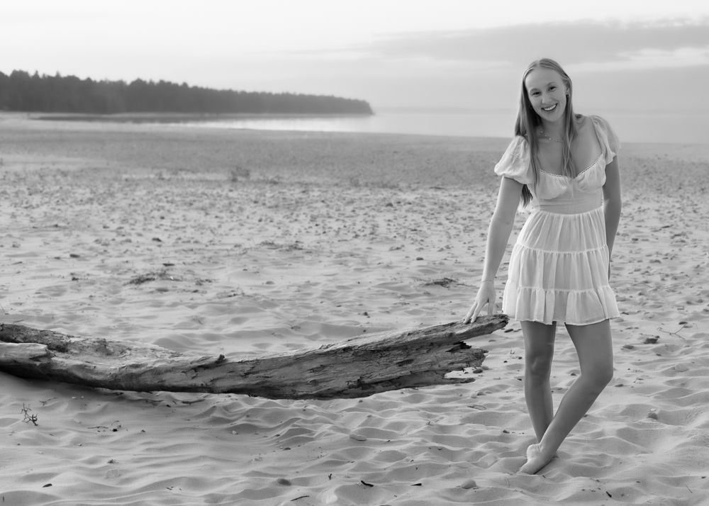 Senior photo shoot - Lake Michigan, Trudy Galla Photography