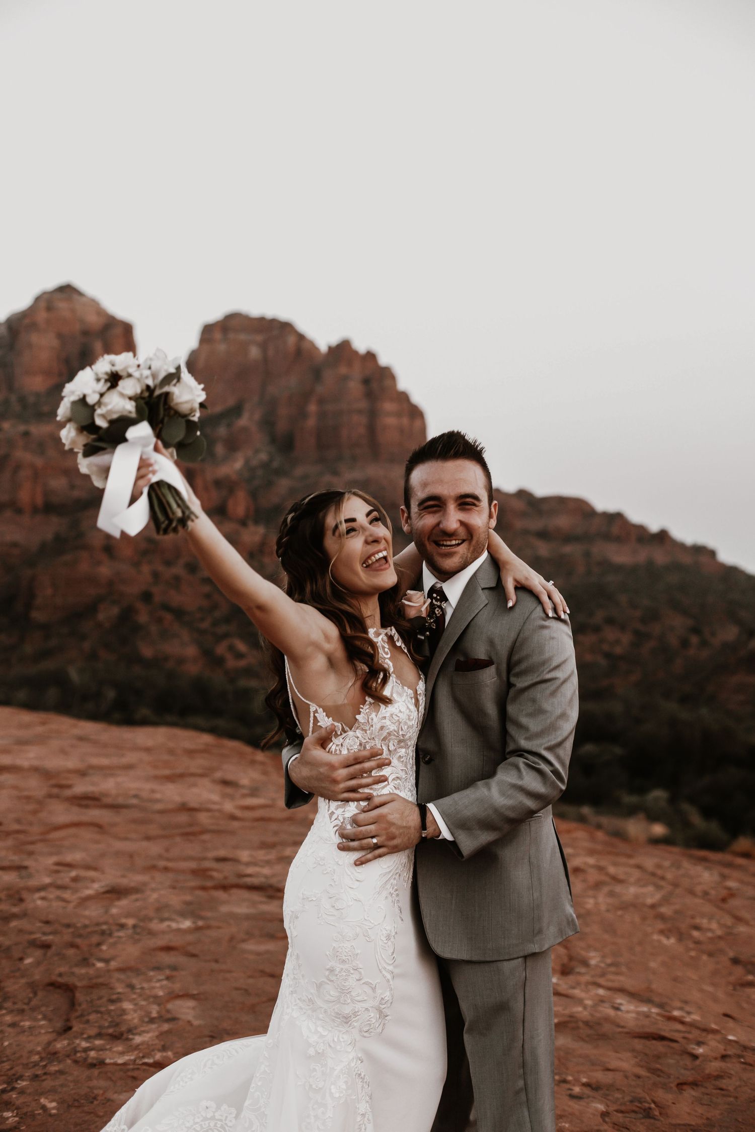 Sedona Arizona elopement photographer documenting intimate celebration