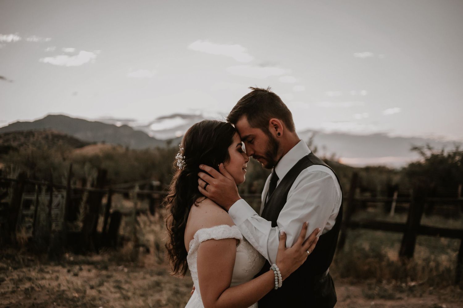 Bisbee Arizona elopement photographer documenting intimate wedding