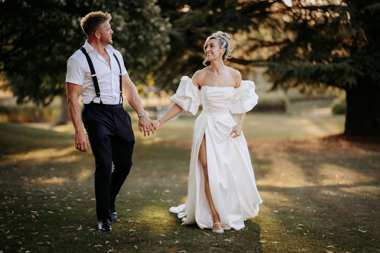 Documentary style wedding photography in Huntingdon.