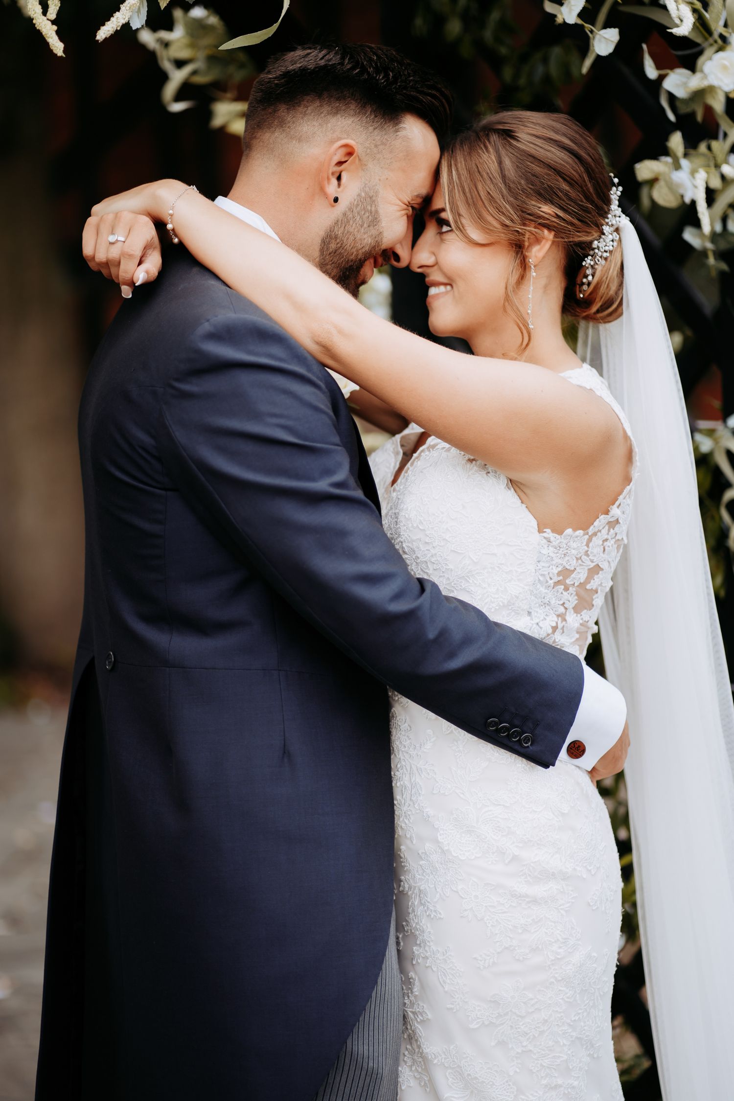 Romantic first dance photography in a Cambridgeshire barn wedding venue.