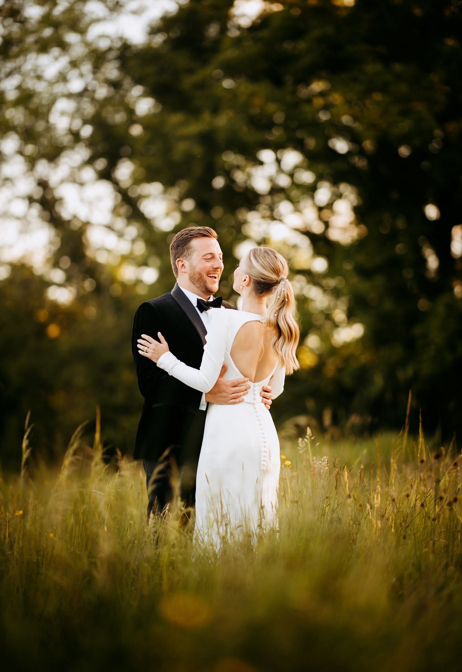 Natural light wedding photographer capturing candid moments in Huntingdon.