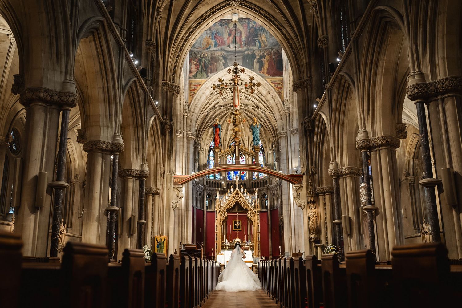 Church of Our Lady and the English Martyrs Cambridge wedding photography.