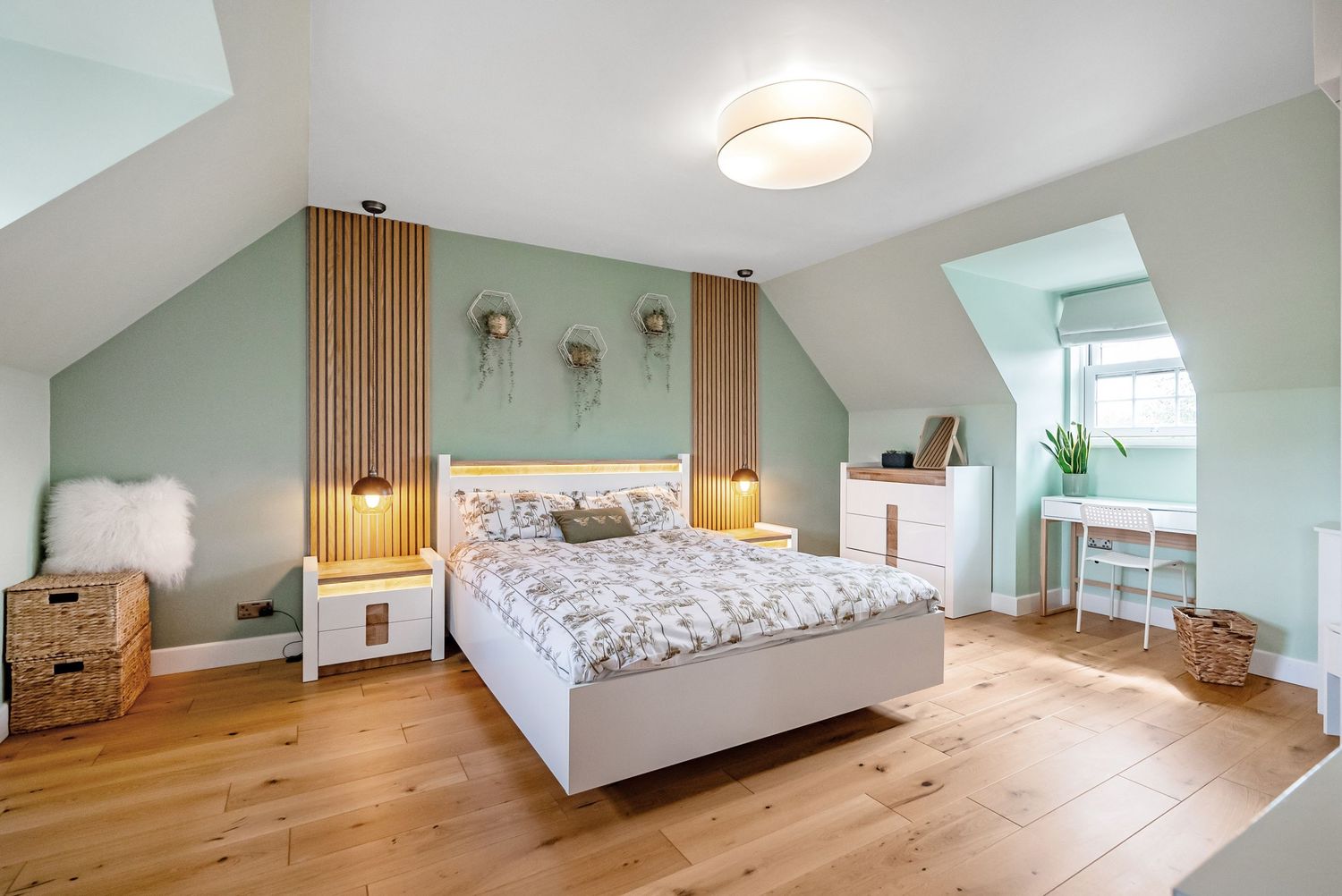 Stylish estate agent photos highlighting unique property features.