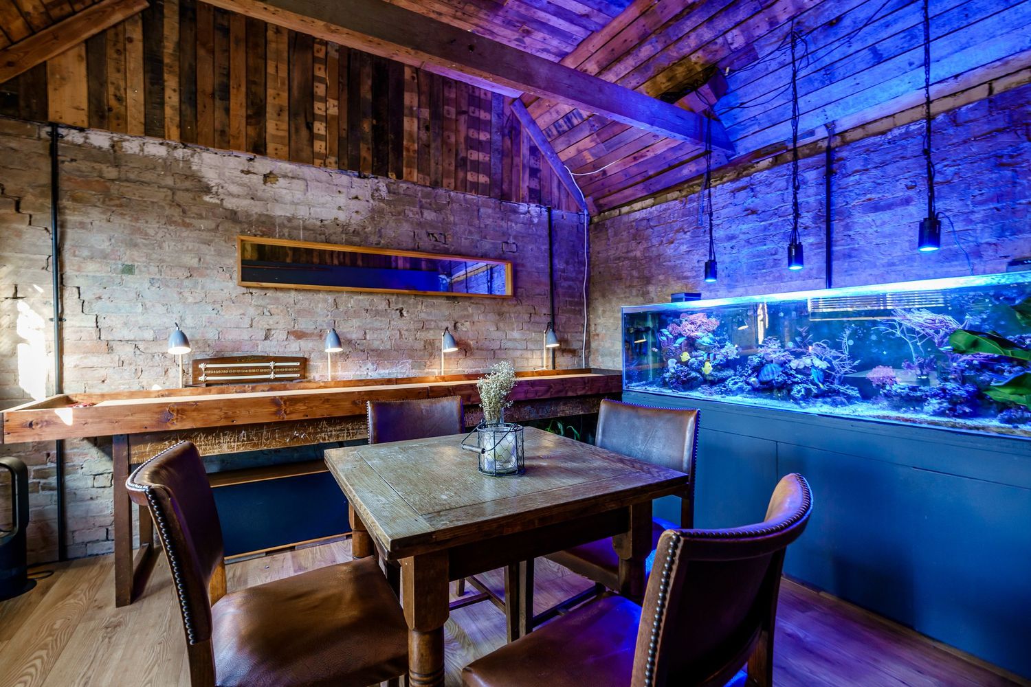Low light commercial interior photography for bars and venues in Huntingdon.