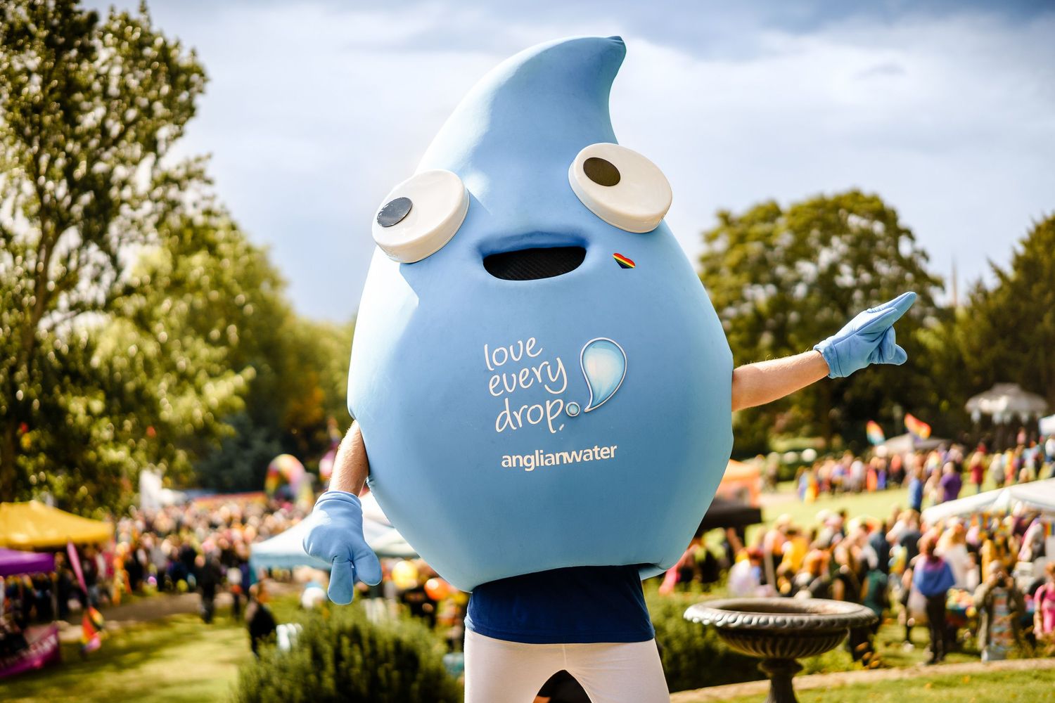 Brand activation and PR event photography at an outdoor festival in Cambridge.