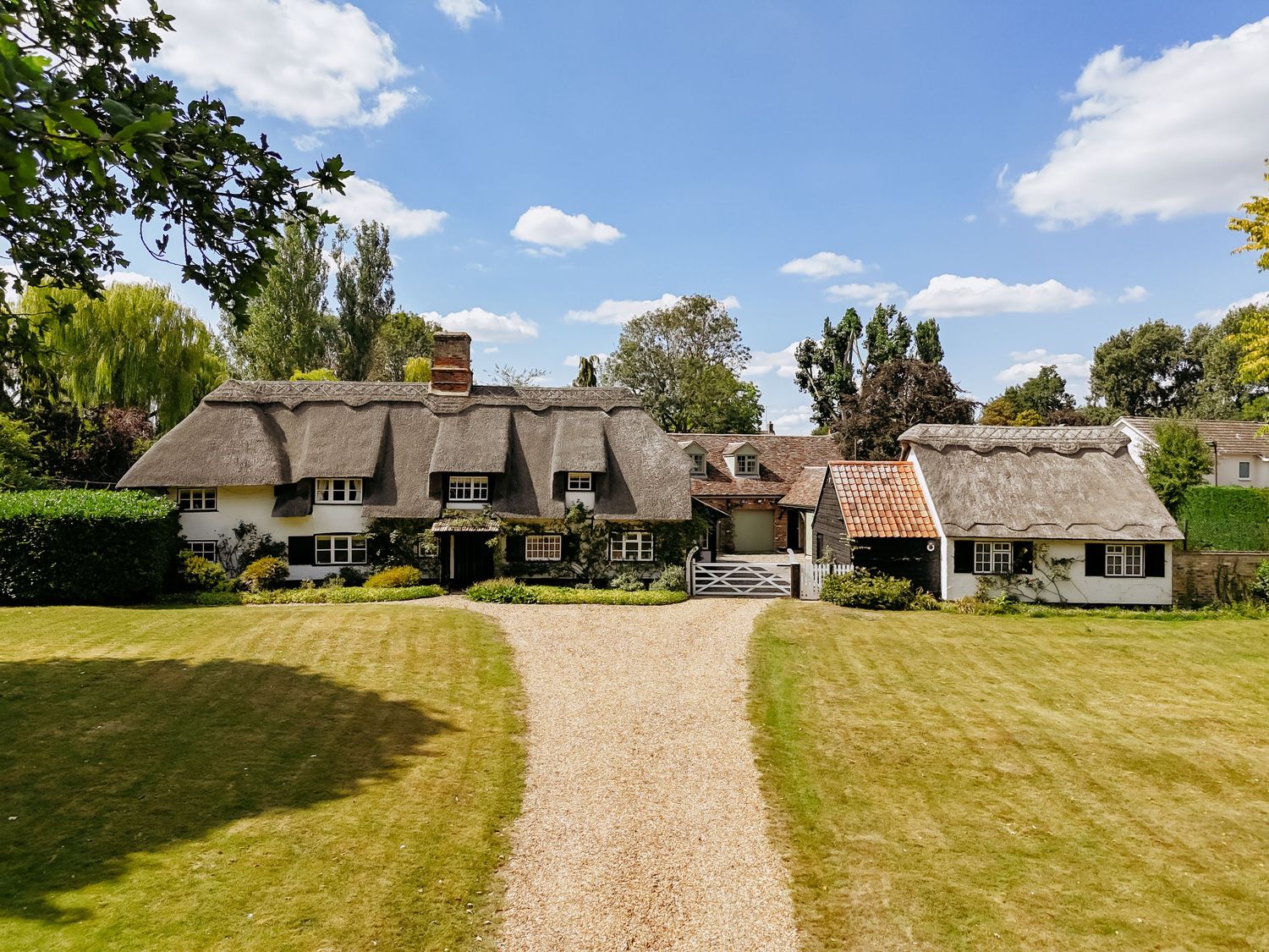 Professional exterior photography of a large home in Hilton, Cambridgeshire.
