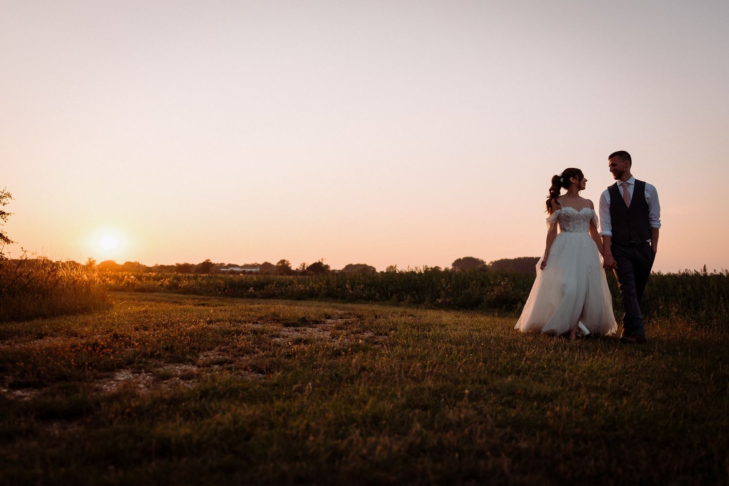 Sunset couple session at Bassmead Manor wedding venue in St Neots.