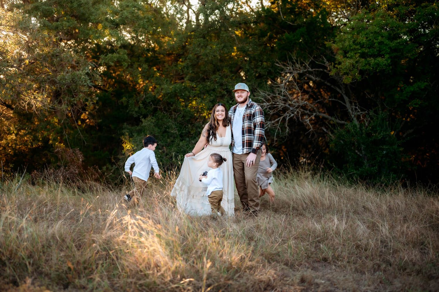 Family photos at Overlook Park in Belton TX