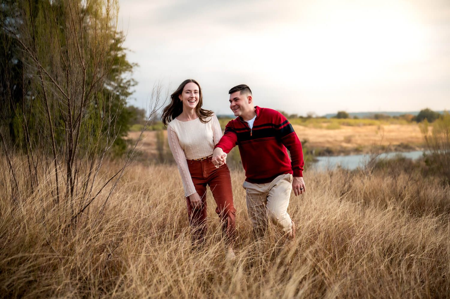 Golden hour couples session in Belton TX