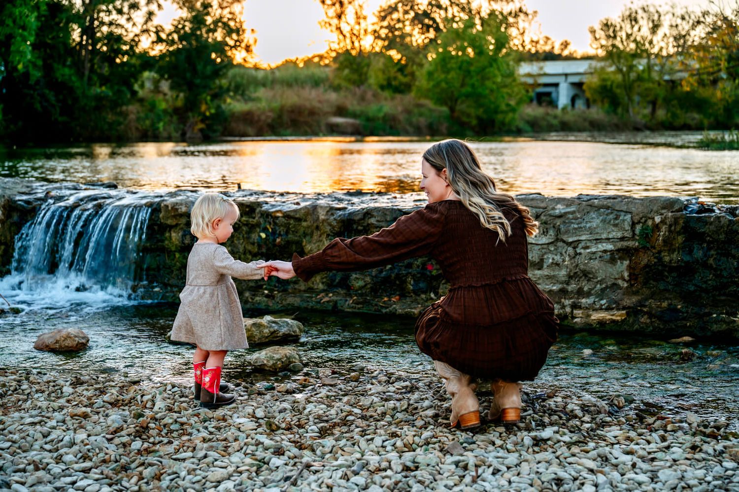 Salado TX family session playful candid moments