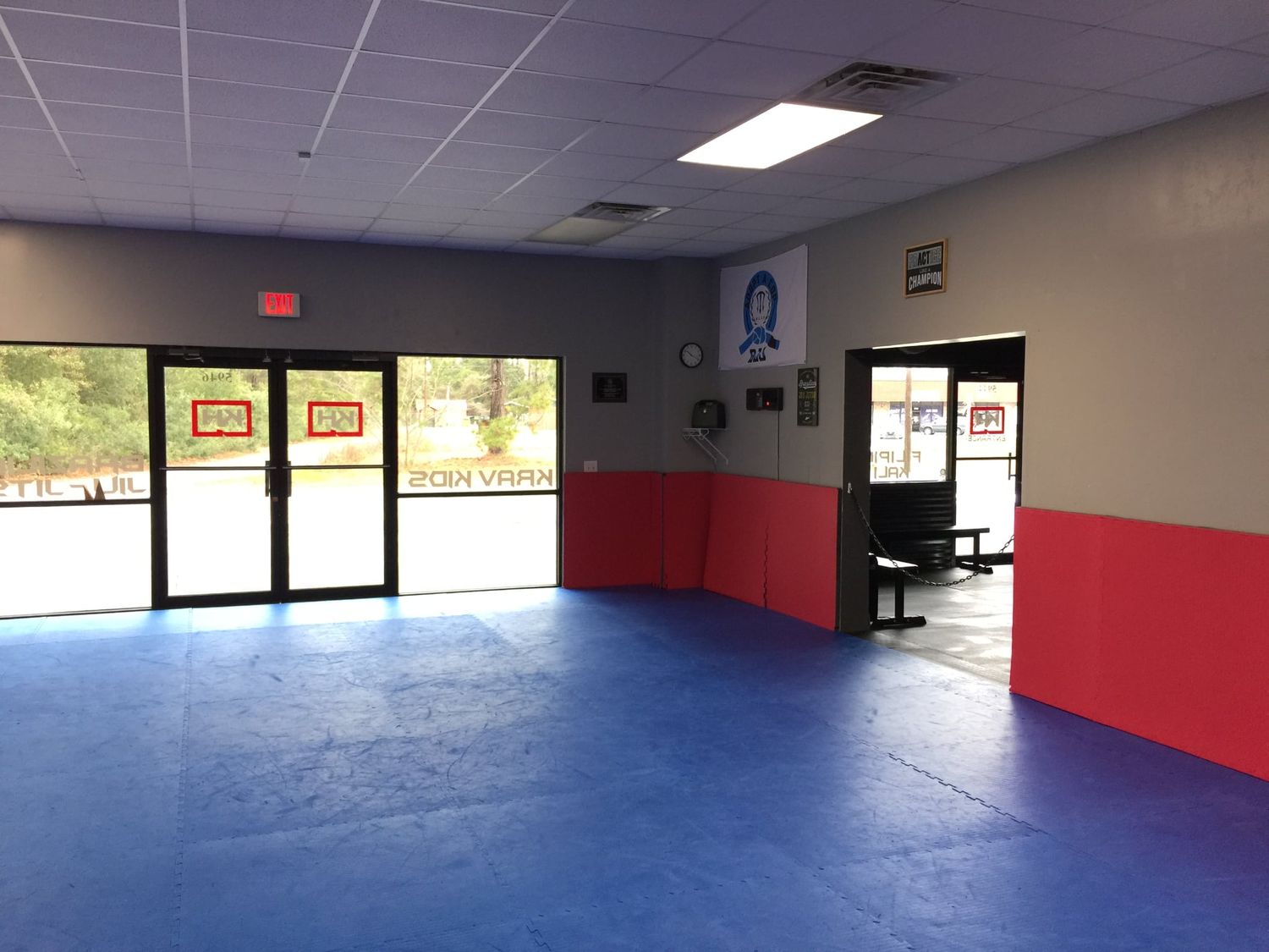 Brazilian Jiu-Jitsu training mats at KravHIIT in Rincon, Georgia
