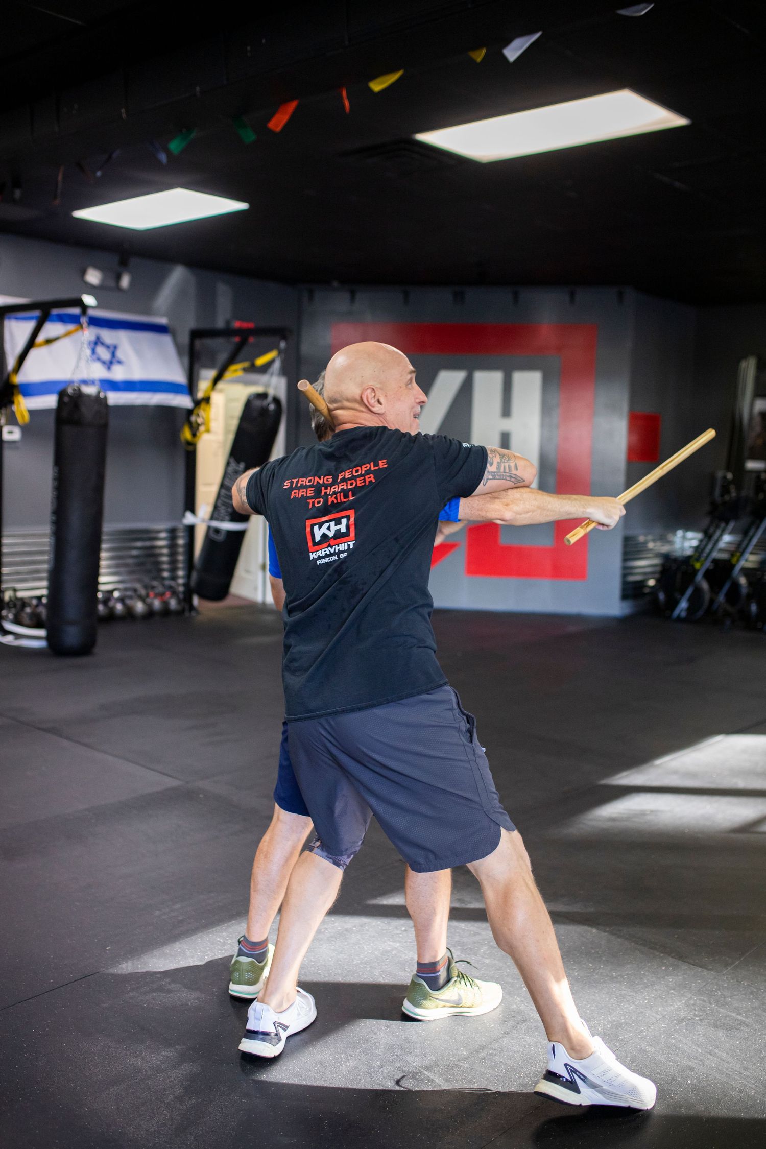 Adult Krav Maga class training at martial arts academy in Rincon, Georgia