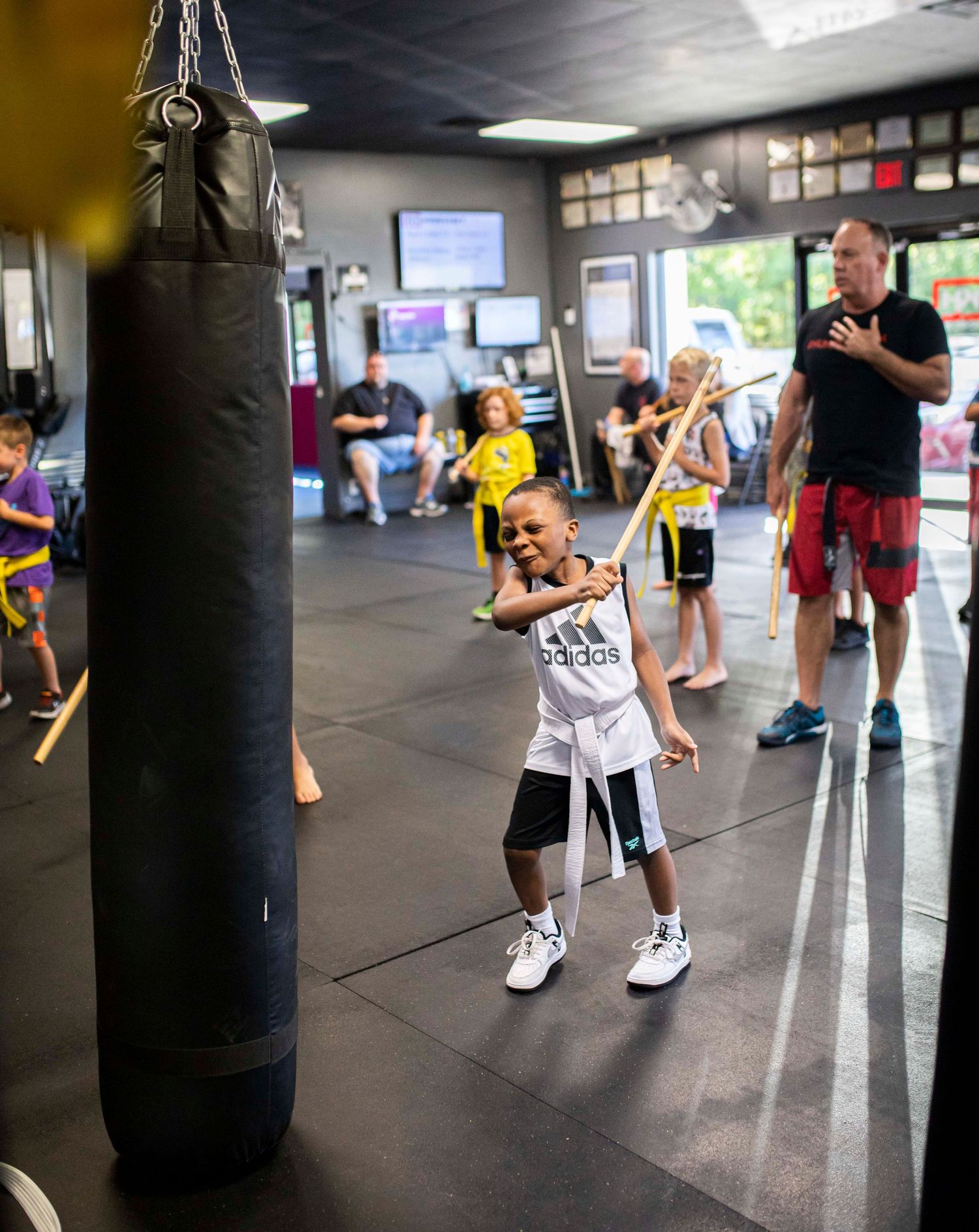 Youth martial arts training focused on confidence and discipline