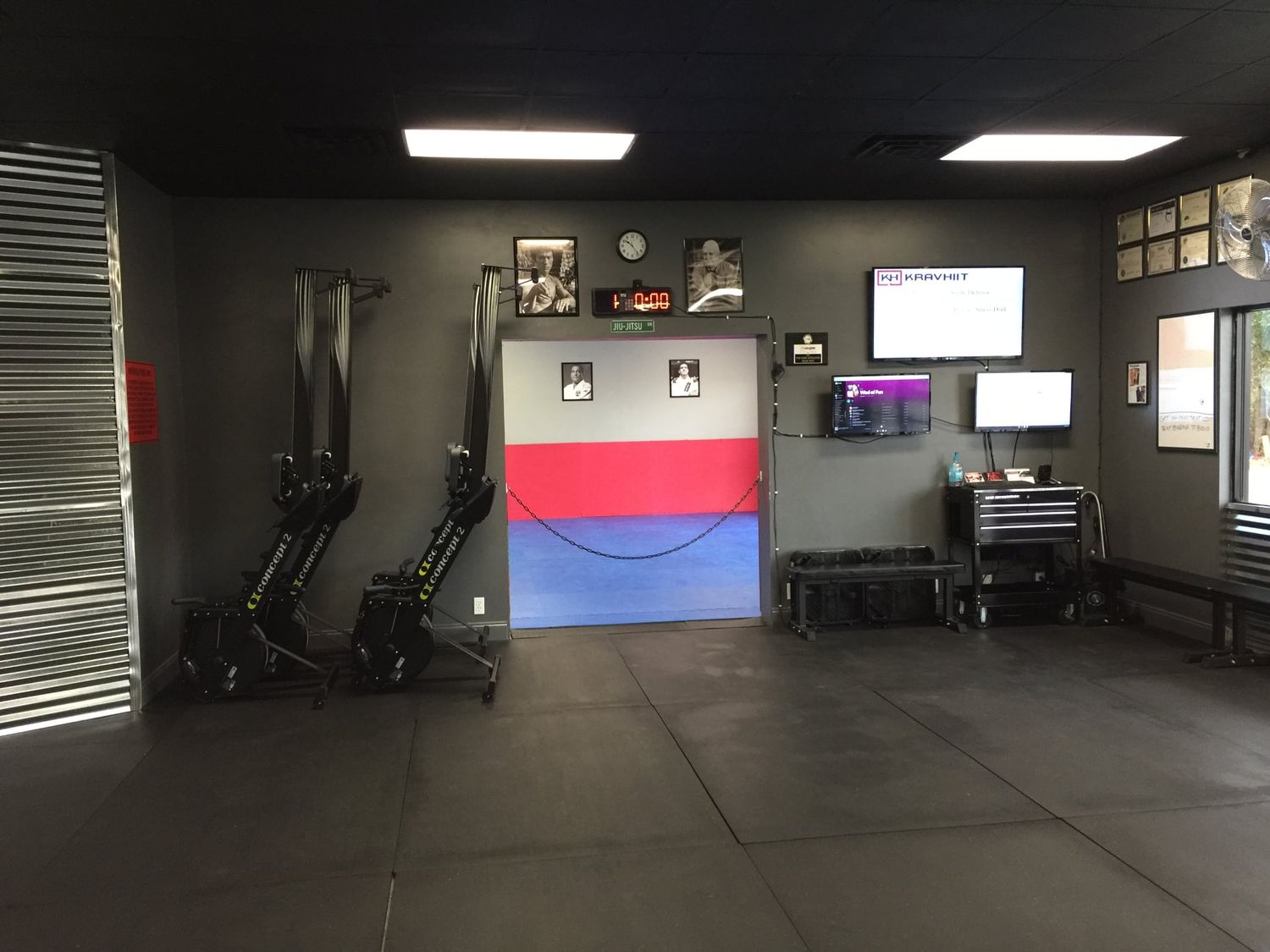 Brazilian Jiu-Jitsu training mats at KravHIIT in Rincon, Georgia
