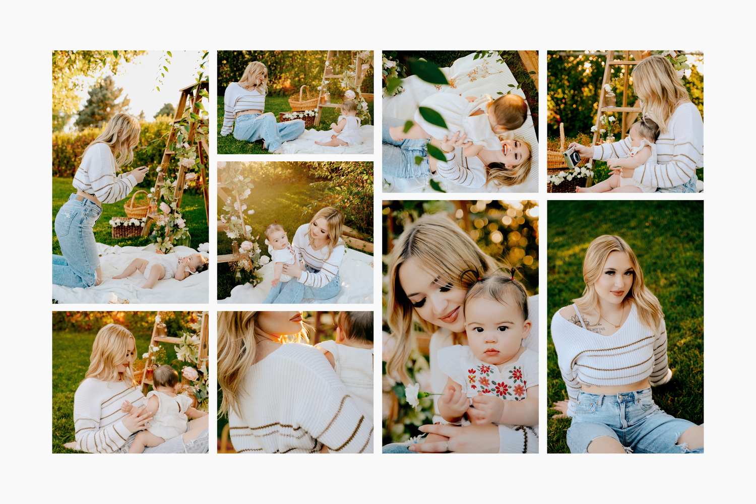 Mother and daughter during styled outdoor portrait session in Billings, Montana