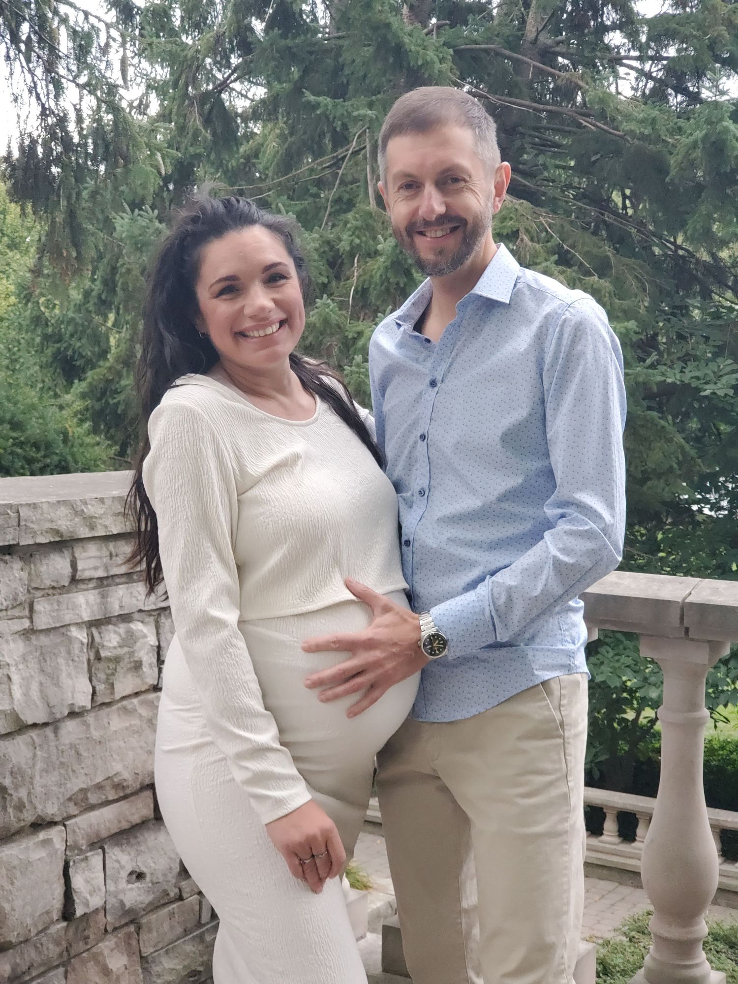 maternity, white dress maternity, baby photos,