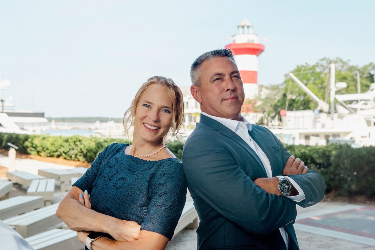 Commercial shoot, Hilton Head Island, Reality Group, Office shoot, Light house, Yachts, lighting