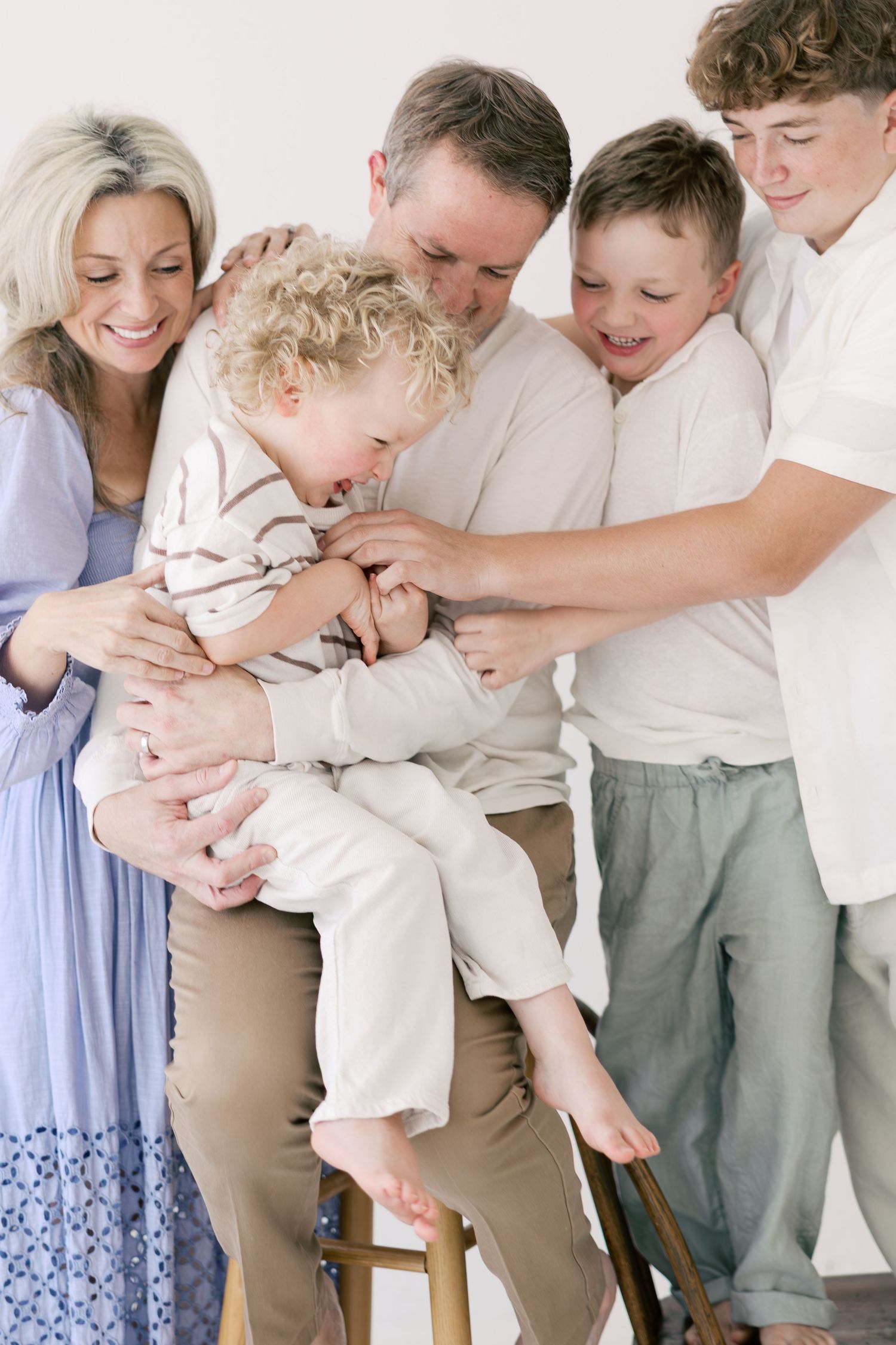 Tampa Family Photographer, Tampa Newborn Photographer, Natural Light Studio Family Session, St Petersburgh Family Photographer