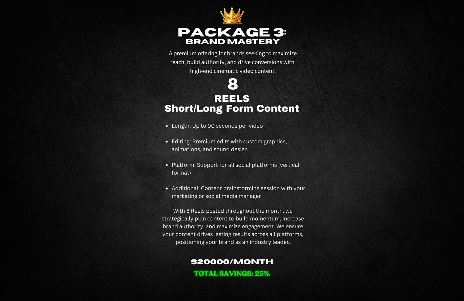 Dark background promotional banner for a Package3 gaming contest with white text details.