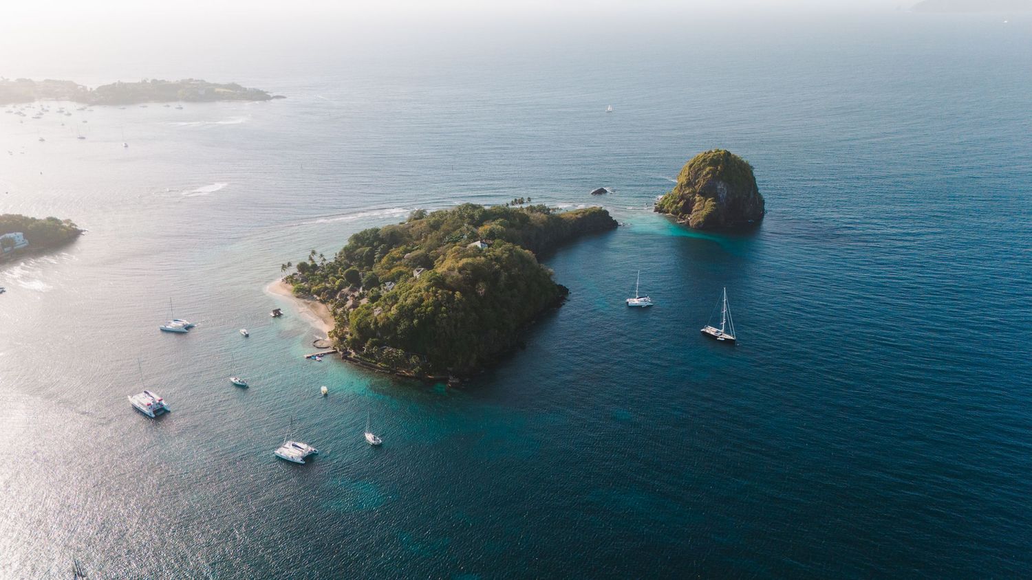 Aerial photo of Saint Vincent and the Grenadines