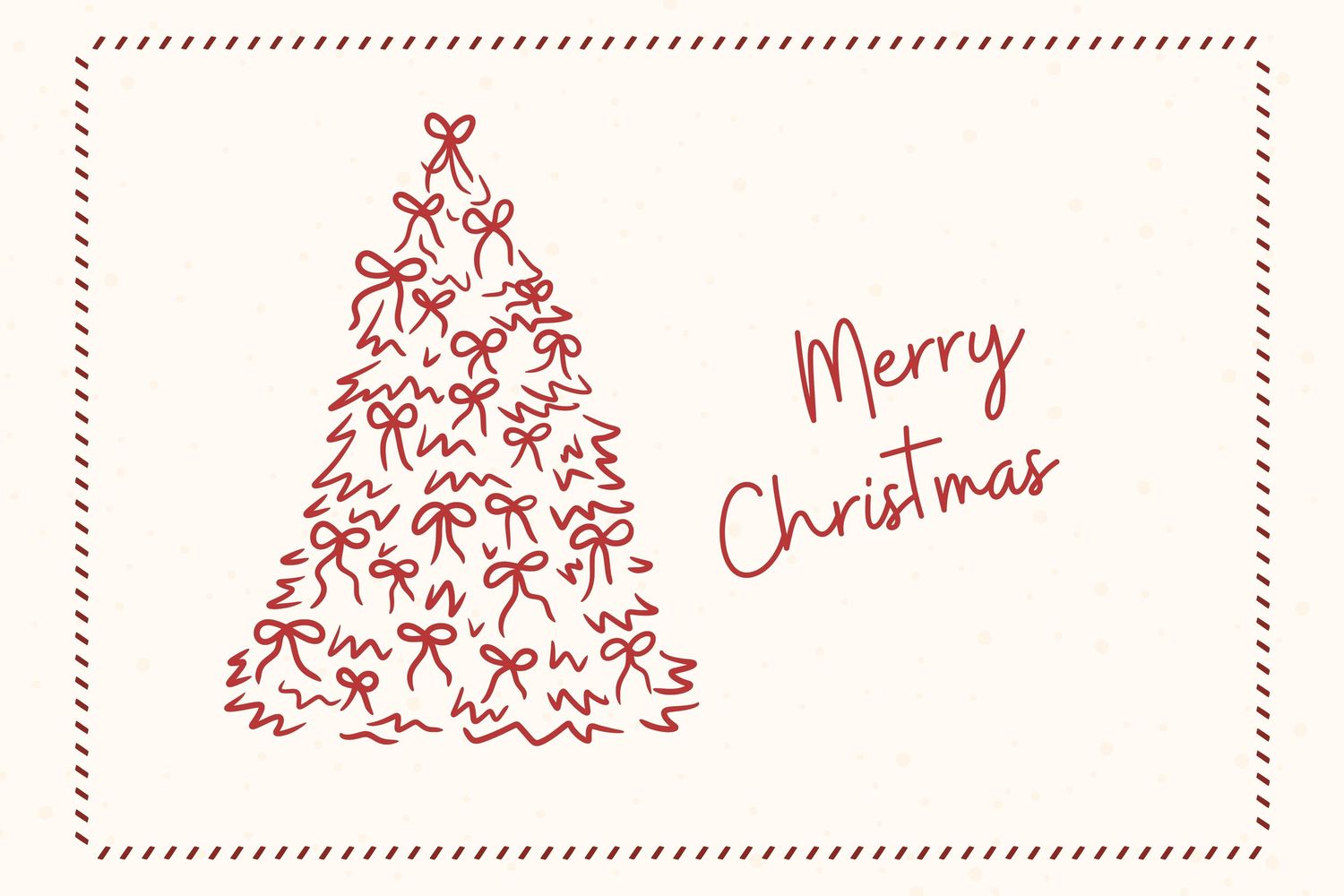 A repeating pattern of red Christmas trees and candy cane borders creates a festive holiday design.