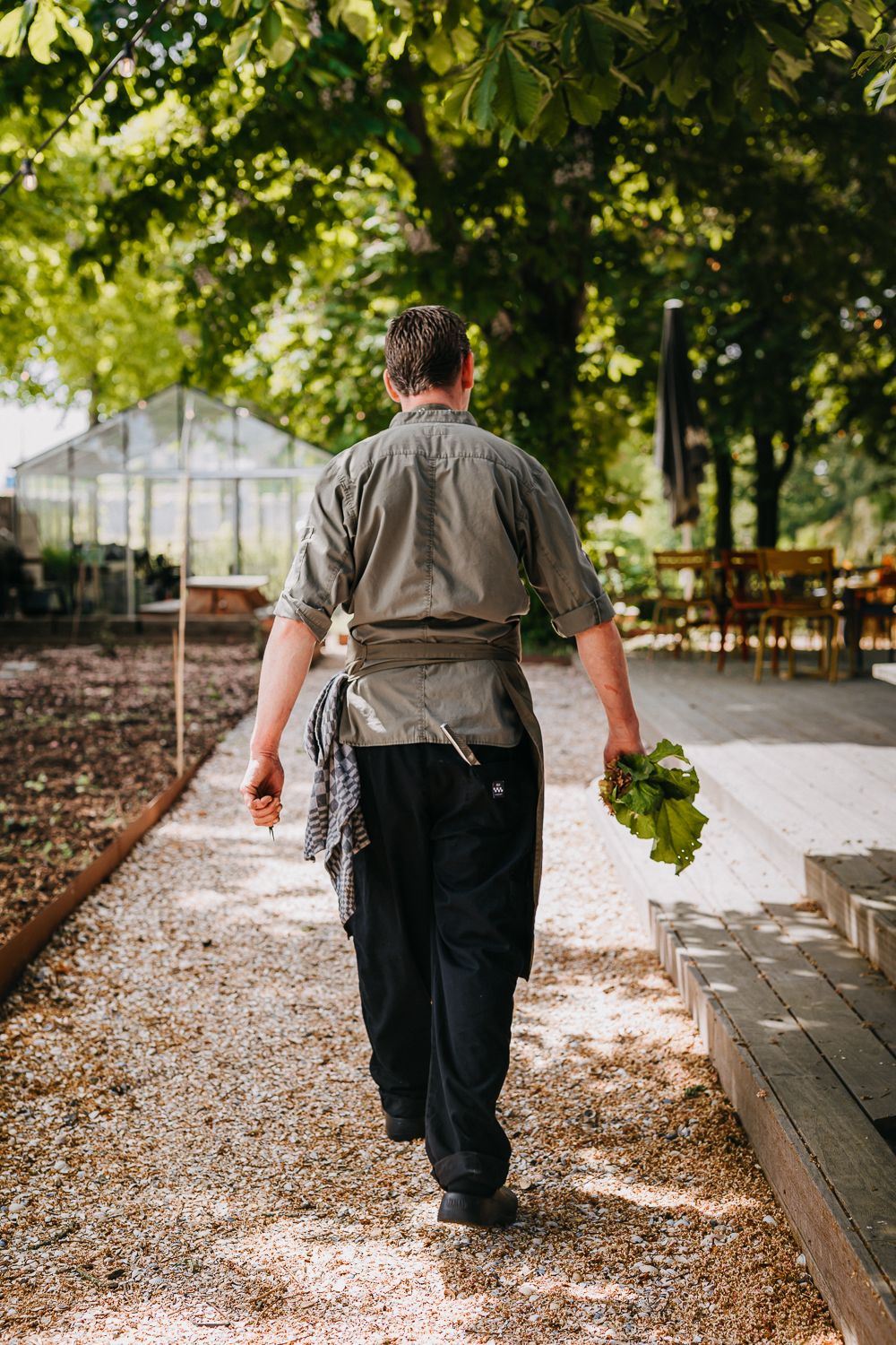 Biologisch eten van Kastan, vers gekweekt in eigen tuin in Hoofddorp – kleurrijke, seizoensgebonden groenten en kruiden, duurzaam geteeld.