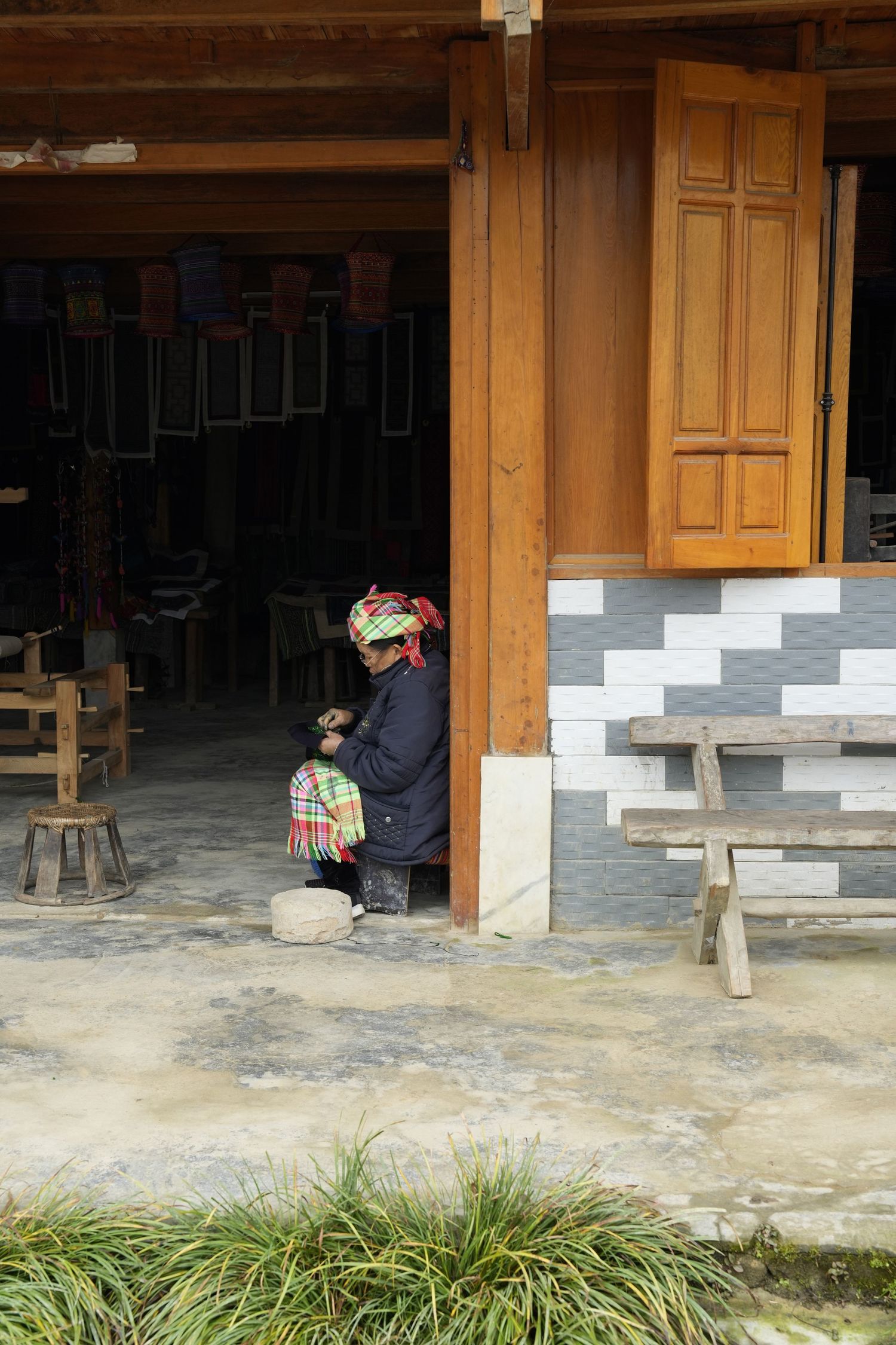Vietnam, handwerk, breien. Fotografei travel