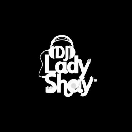 Black and white DJ logo design featuring headphones silhouette.