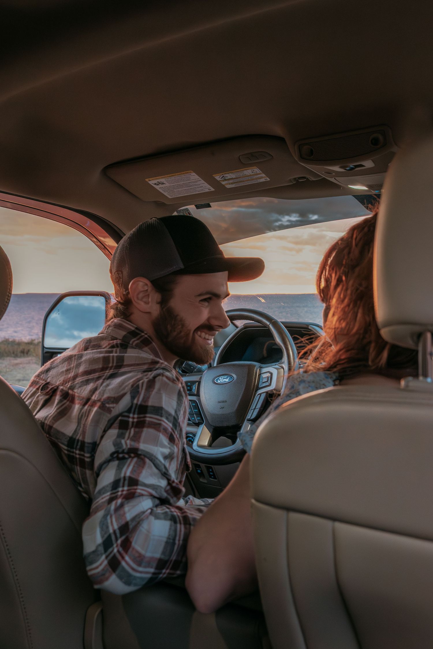 Truck couples photography session in Prince Edward Island.