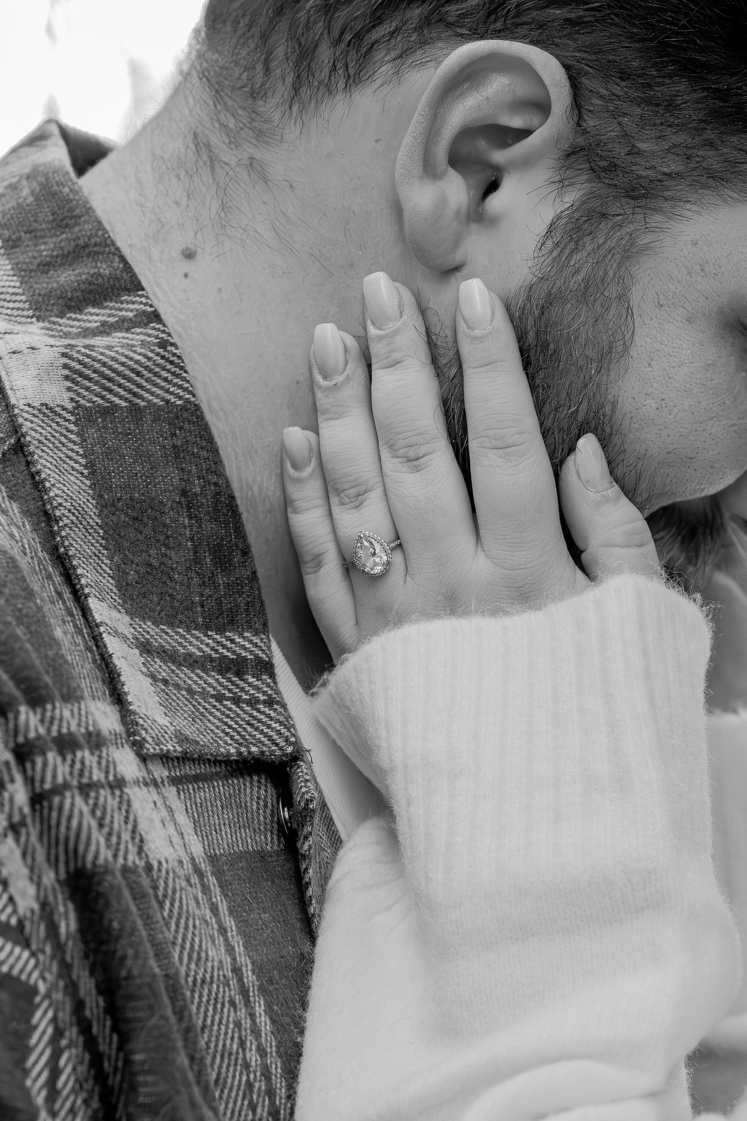Close-up couples photography session