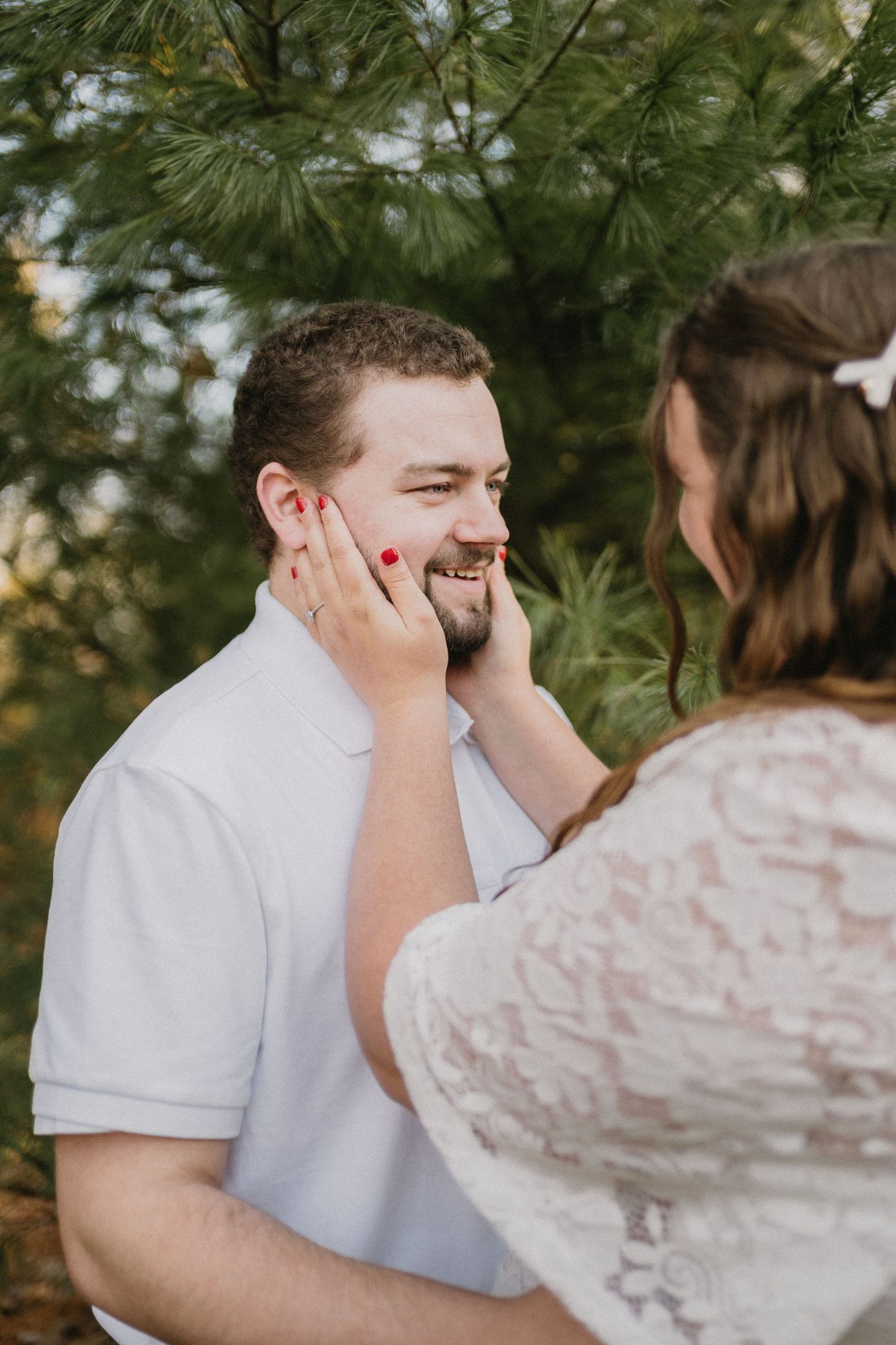 Forest couples photography session in Prince Edward Island.