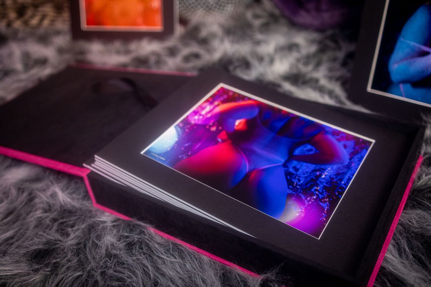 Sheila Pevey Boudoir published photographer in Georgetown, South Carolina. Folio box