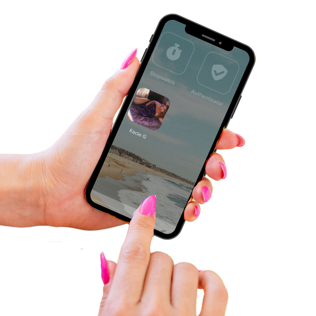 Boudoir photos in a phone app