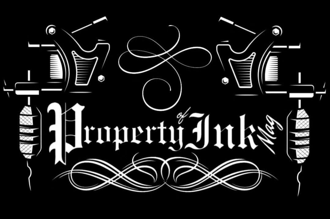 Black and white logo design with calligraphic text 