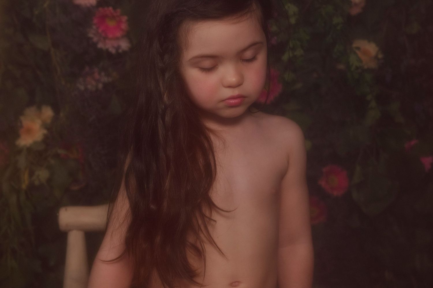 Séance portrait enfant en studio nomade.