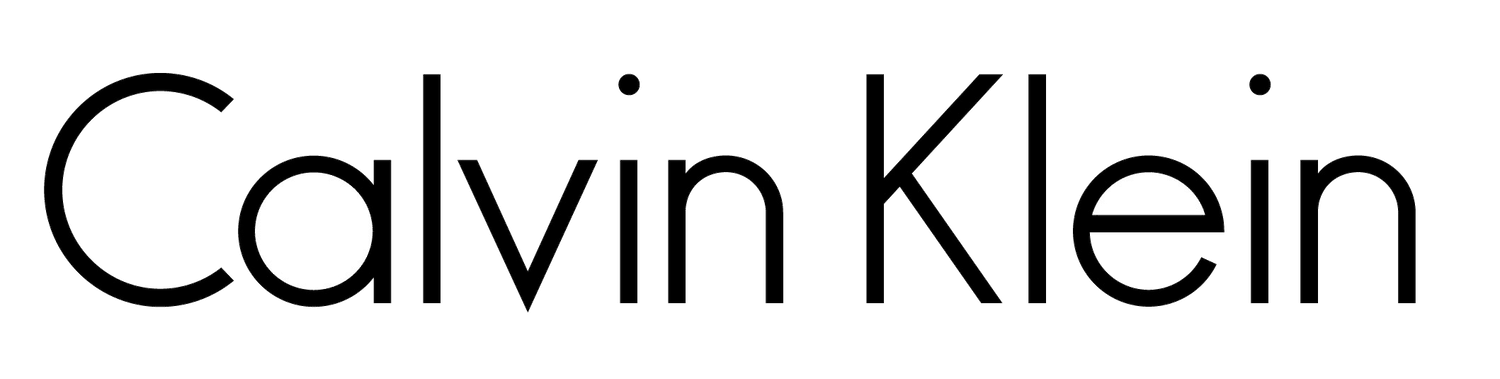 The Calvin Klein company logo rendered in minimalist black text against a white background.