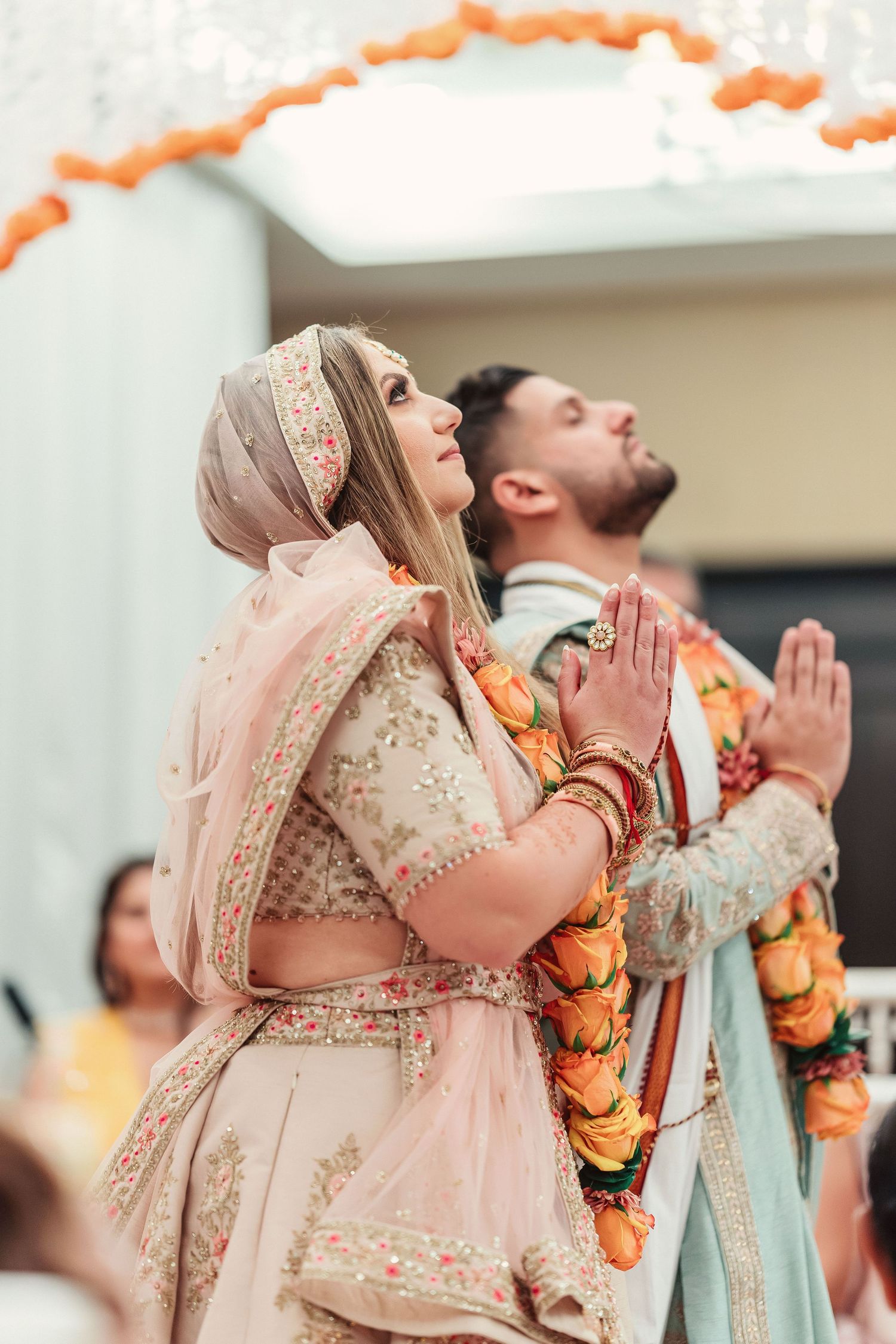 Couple being cozy that just got married