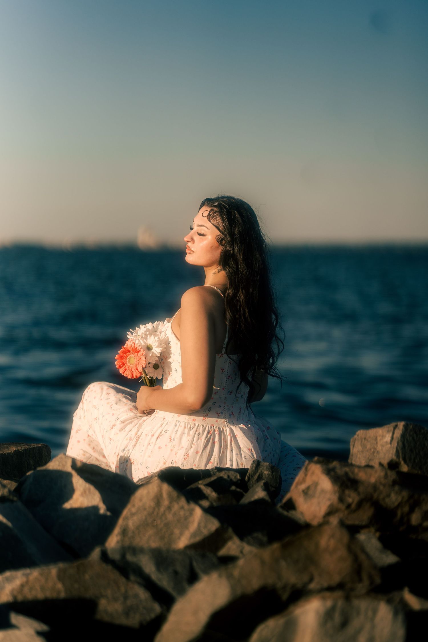 Creative portrait of a stunning girl