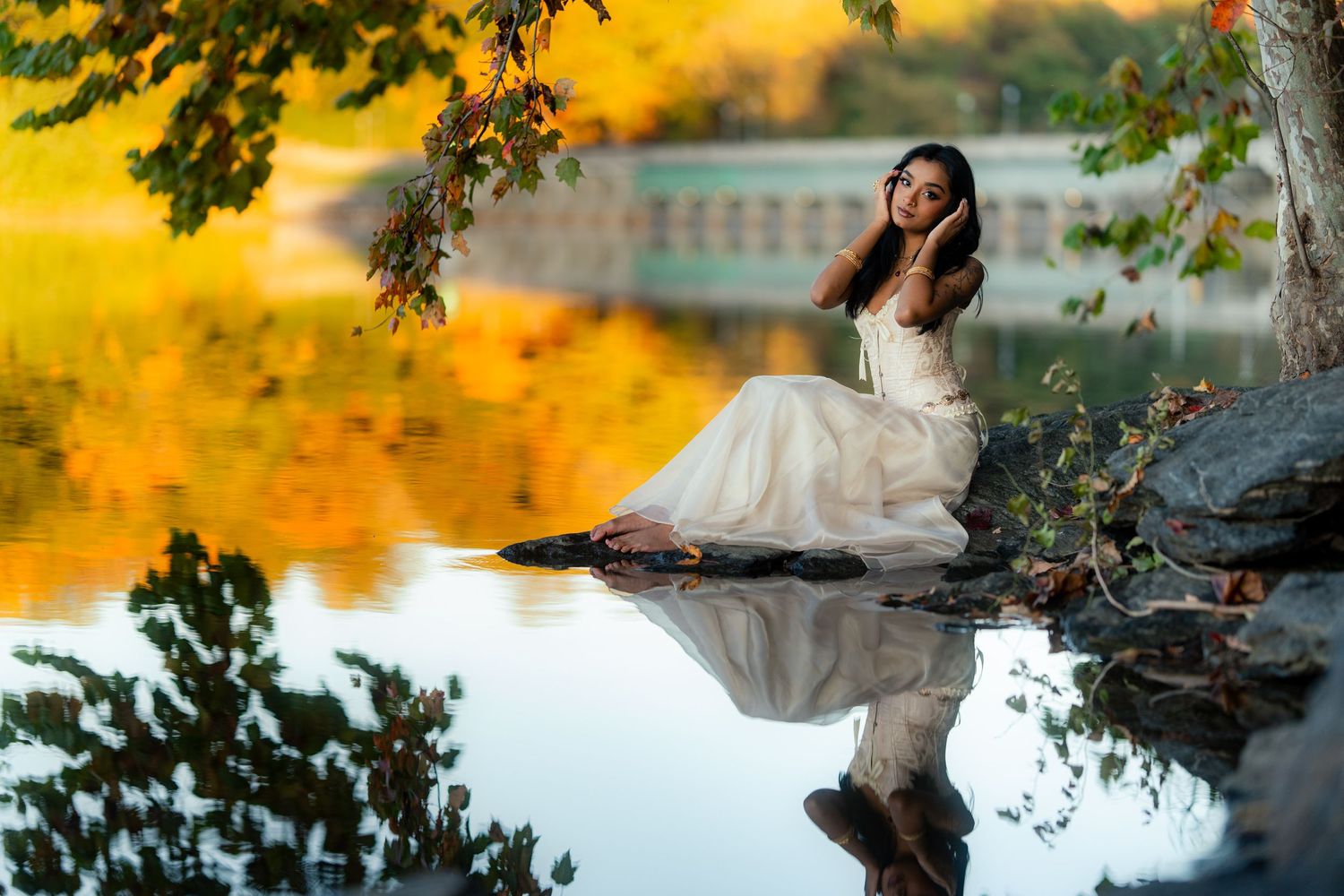 Creative portrait of a stunning girl